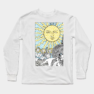 The Sun - A Modern Tarot Print Long Sleeve T-Shirt
